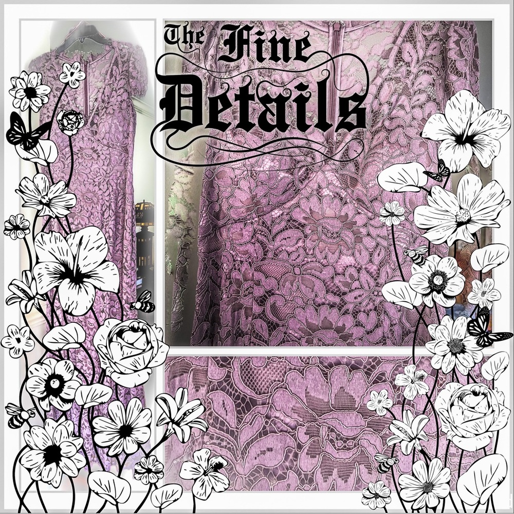 Beautiful Lace Eliza J. Evening Gown in Lavender size 12. Never worn! Tag on.